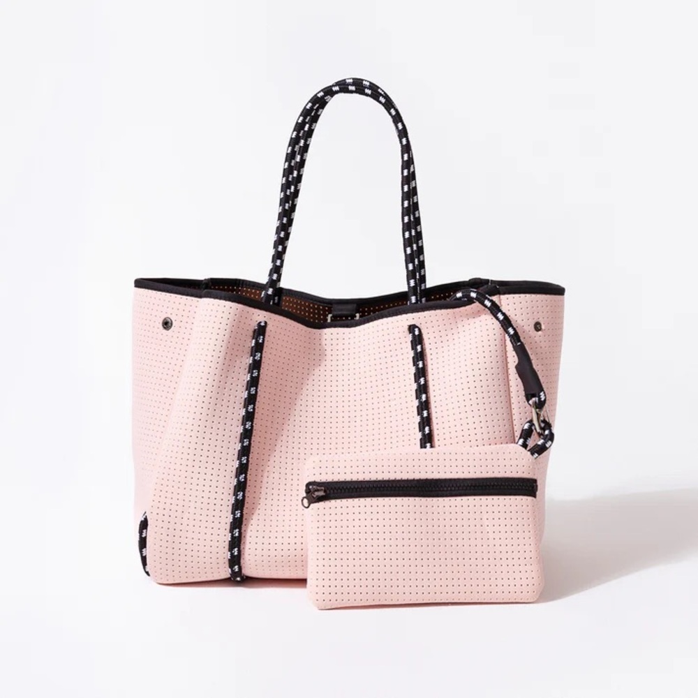 Stylish Pink Tote Bag with Pouch